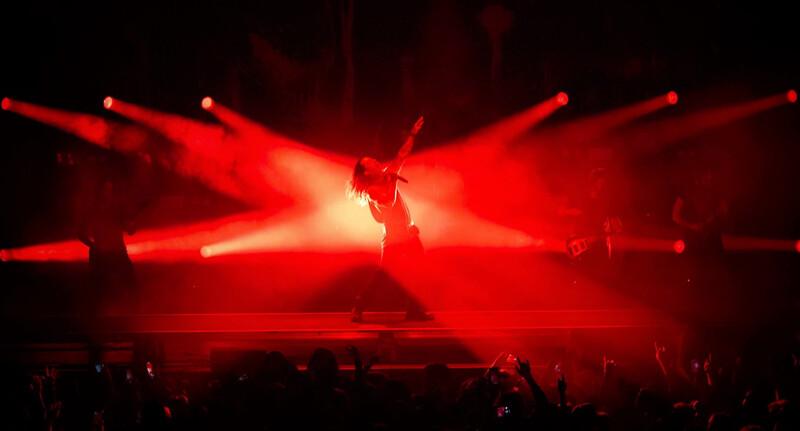 Dan Michie Gets Colorful for Falling in Reverse at Filmore with CHAUVET Professional